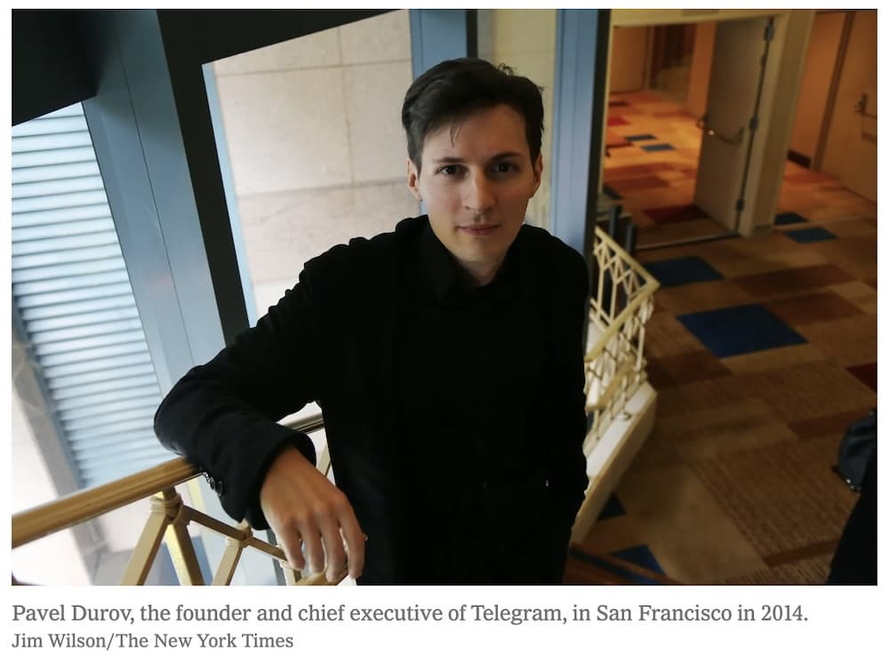 Pavel Durov, the founder and chief executive of Telegram