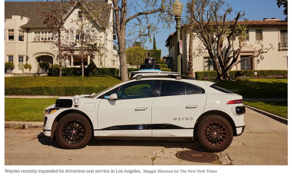 Waymo recently expanded its driverless taxi service in Los Angeles